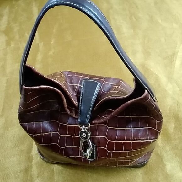 DOONEY AND ROURKE LEATHER LOGO LOCK WOMENS BAG - Picture 4 of 16